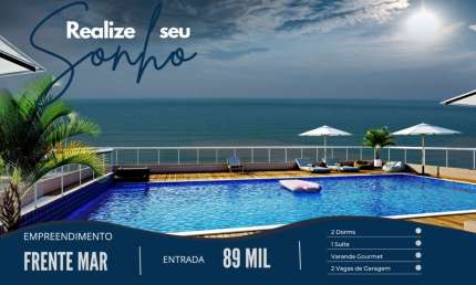 CNL-PG-LANÇAMENTO - Lançamento Frente Mar de Alto Padrão em construção, a partir de 69 m², com 2 ou 3 dormitórios, 1 ou 2 suítes e 2 vagas de garagem em Praia Grande