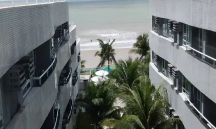 Oferta!! lindo apartamento  pé na areia no ponta negra beath