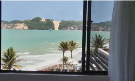 Belissimo  flat  mobiliado no atlântico flat -  a  beira-mar de ponta negra