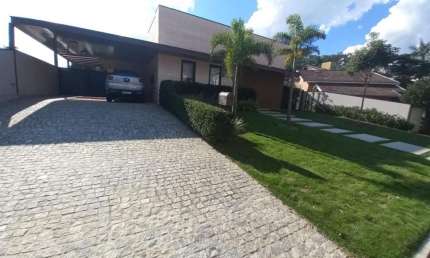 Casa em condomínio fechado com 4 quartos à venda na Itajaí, 84, Marambaia, Vinhedo, 439 m2 por R$ 3.600.000
