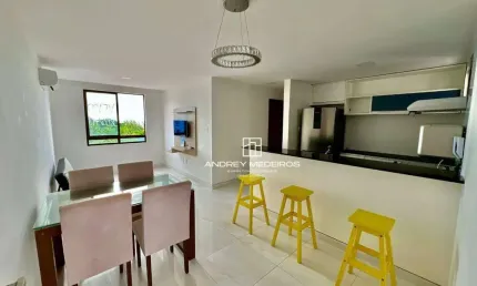 Apartamento MOBILIADO com 2 dormitórios à venda, 54 m² por R$ 570.000 - Ponta de Campina - Cabedelo/PB