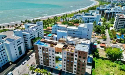 Apartamento mobiliado com 2 dormitórios à venda, 54 m² por r$ 570.000 - ponta de campina - cabedelo/pb