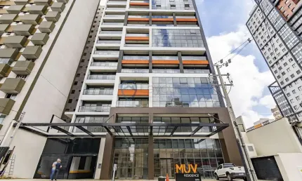 Apartamento novo 1 dormitório na Visconde de Guarapuava