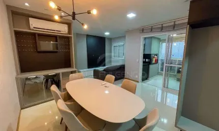 Apartamento mobiliado e decorado na gleba palhano com 2 quartos, sala estendida