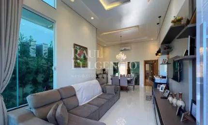 Linda casa em condominio para alugar no parque taua - aracari