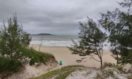 Terreno Florianópolis 513,00m² pé na areia da praia