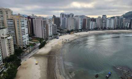 Apartamento a venda na praia das Astúrias, frente ao mar, 02 dormitórios, com lazer e 03 vagas de garagem