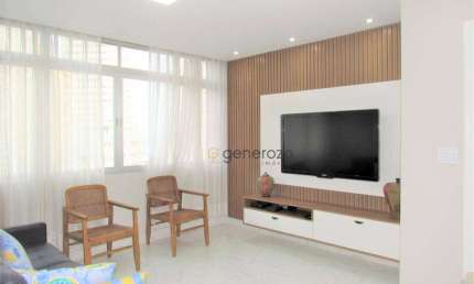 Apartamento a venda em Pitangueiras- Guarujá, reformado, 02 dormitórios, 01 vaga de garagem