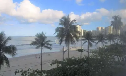 Apartamento a venda praia das Astúrias- Guarujá, 01 dormitório, frente ao mar, com lazer no prédio