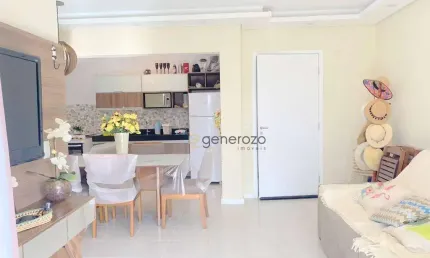 Apartamento a venda em Pitangueiras- Guarujá, prédio novo, 02 dormitórios, com sacada gourmet, 02 vagas de garagem