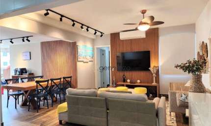 Apartamento à venda na praia de Pitangueiras, 03 dormitórios, com sacada gourmet, 02 vagas de garagem