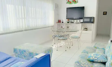 Apartamento na praia de Pitangueiras, 02 dormitórios com garagem
