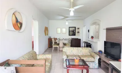Apartamento a venda na praia das pitangueiras, 01 quadra da praia, 02 dormitórios,  com 01 vaga de garagem