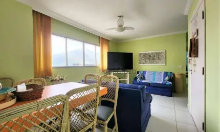 Apartamento para venda na praia de Pitangueiras, 02 dormitórios, com sacada, 01 vaga de garagem