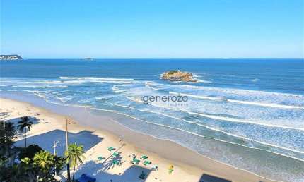 Cobertura para venda na praia de Pitangueiras, frente ao mar, 04 dormitórios, 02 vagas de garagem