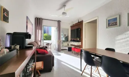 Apartamento para venda na praia das Pitangueiras, 02 dormitórios, com sacada, 02 quadras da praia