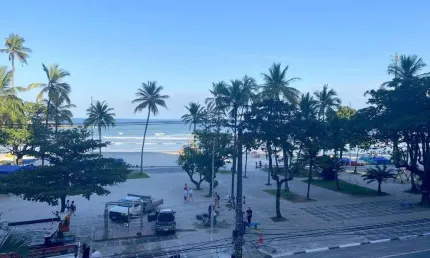 Apartamento frente à praia, 04 suítes, 01 vaga, praia de pitangueiras