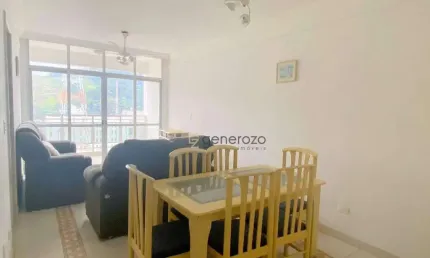 Apartamento na praia de pitangueiras, 02 dormitórios, 01 vaga