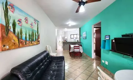 Apartamento a venda na praia das astúrias, 02 dormitórios, 02 vagas de garagem, lazer no prédio