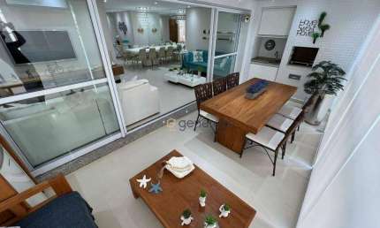 Apartamento a venda na praia das Pitangueiras, 03 dormitórios, varanda gourmet, 02 vagas de garagem e lazer