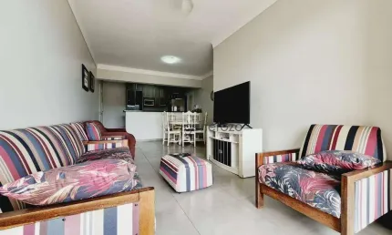 Apartamento a venda na praia das astúrias, 03 dormitórios, com 02 vagas de garagem e lazer completo