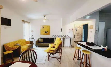 Apartamento a venda na praia da enseada, 03 dormitórios, com 02 vagas de garagem e lazer