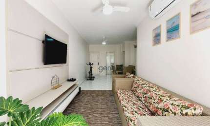 Apartamento a venda na praia das Pitangueiras, 02 dormitórios, com 02 vagas de garagem e lazer o prédio