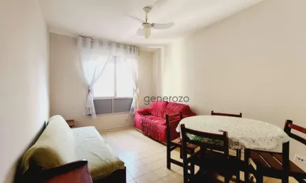 Apartamento a venda na praia das Astúrias, prédio frente ao mar, 01 dormitório, 01 vaga de garagem