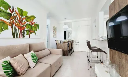 Apartamento a venda na praia das Pitangueiras, varanda gourmet, 02 dormitórios, com 02 vagas e lazer