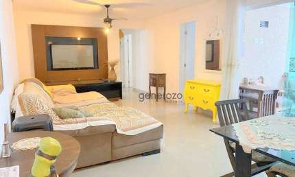 Apartamento à venda na praia de Pitangueiras, 03 dormitórios, 02 vagas, lazer