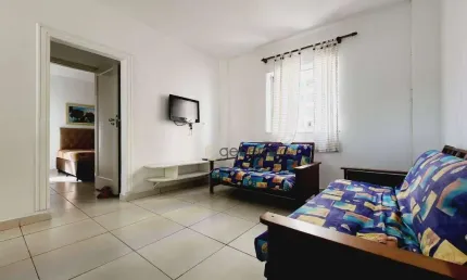 Apartamento a venda na praia das pitangueiras, 02 dormitórios, com 01 vaga de garagem