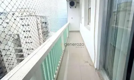 Apartamento a venda na praia das pitangueiras, na quadra da praia, 02 dormitórios