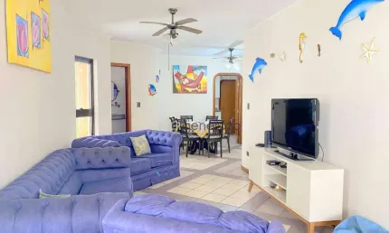 Apartamento á venda na praia das pitangueiras, 03 dormitórios, 02 vagas de garagem.