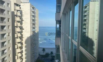 Apartamento à venda na praia das Pitangueiras, 04 dormitórios, 02 vagas, lazer e vista para o mar