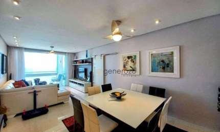 Apartamento com 2 dormitórios à venda, 120 m² por R$ 1.010.000 - Praia das Pitangueiras - Guarujá/SP