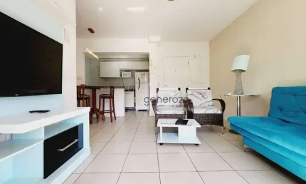 Apartamento a venda na praia das Pitangueiras, 02 dormitórios, varanda gourmet, 02 vagas de garagem e lazer