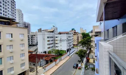 Apartamento á venda na praia da astúrias, 02 dormitórios, 01 vaga de garagem