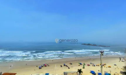 Apartamento á venda na praia das pitangueiras, 03 dormitórios, 02 vagas de garagem, frente mar.