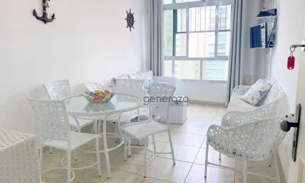 Apartamento à venda na praia das Pitangueiras, 02 dormitórios, 01 vaga