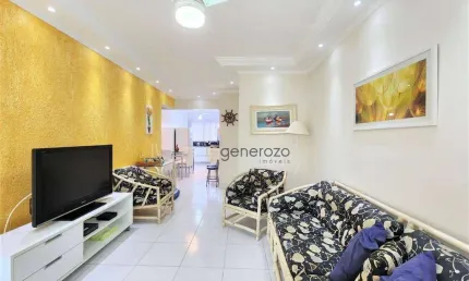 Apartameto a venda na praia das Pitangueiras, 03 dormitórios, 02 vagas de garagem e lazer
