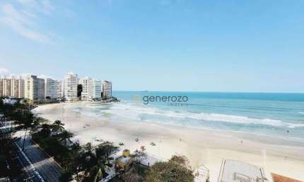 Apartamento a venda na praia das Pitangueiras, frente ao mar, 03 dormitórios, com 01 vaga de garagem