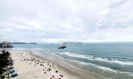 Apartamento a venda na praia das Pitangueiras, frente ao mar, 03 dormitórios, 01 vaga de garagem