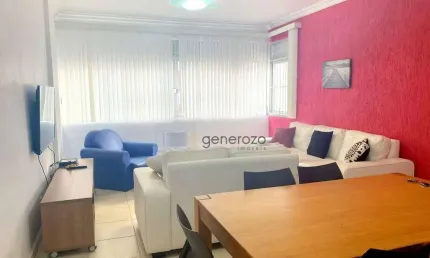Apartamento na praia das Pitangueiras, 02 dormitórios, 01 vaga de garagem, próximo à praia