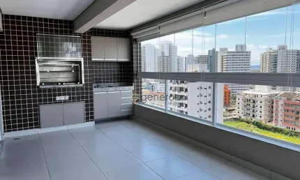 Apartamento a vend ana praia das astúrias, varanda gourmet, 03 dormitórios, 02 vagas de garagem e lazer