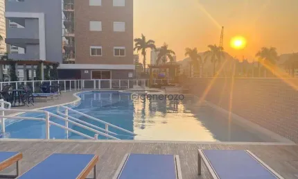 Apartamento à venda na praia da enseada, 03 dormitórios, 02 vagas, lazer