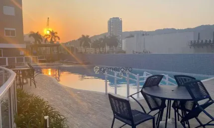 Apartamento à venda na praia da enseada, 03 dormitórios, 02 vagas, lazer