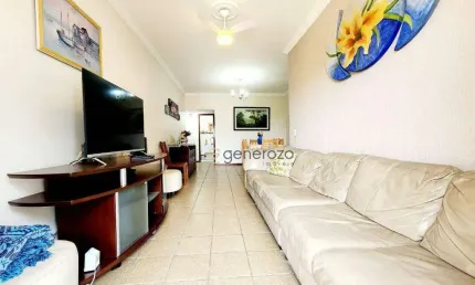 Apartamento a venda na praia do Tombo, 02 dormitórios, 01 vaga e lazer no prédio