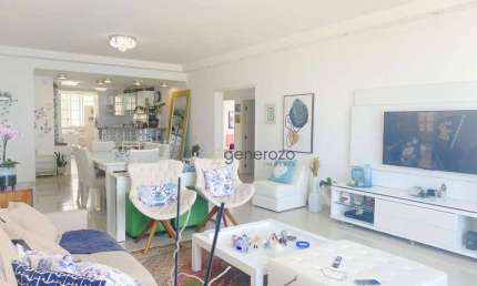 Apartamento frente à praia, 04 suítes, 01 vaga, Pitangueiras