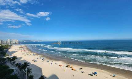 Apartameto a venda na praia das Pitangueiras, frente ao mar, 04 dormitórios, sacada e 01 vaga de garagem