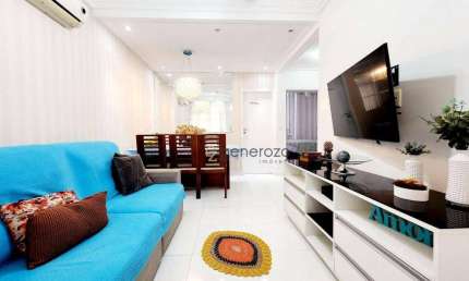 Apartamento a venda na praia das Pitangueiras, 02 dormitórios, 01 vaga de garagem
